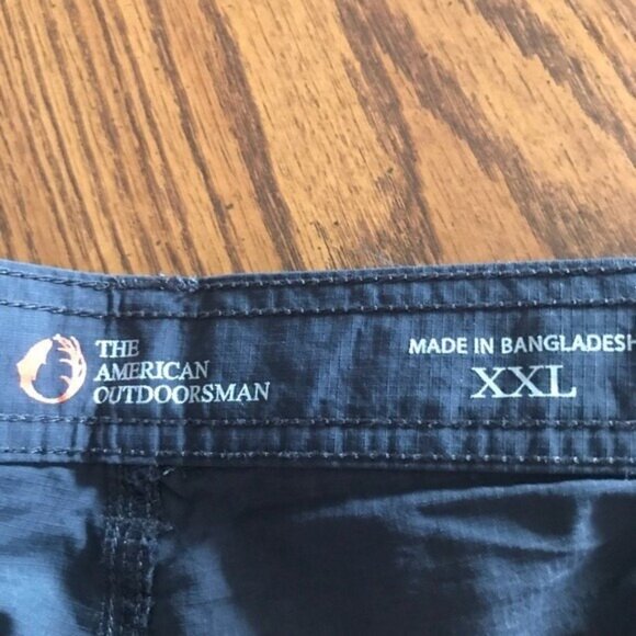 NWT The American Outdoorsman Men Convertible Hiking Pant XXL Navy Sun Protection - Picture 10 of 13